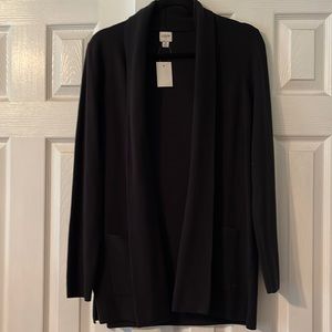 J Crew Black Sweater Blazer Medium NWT